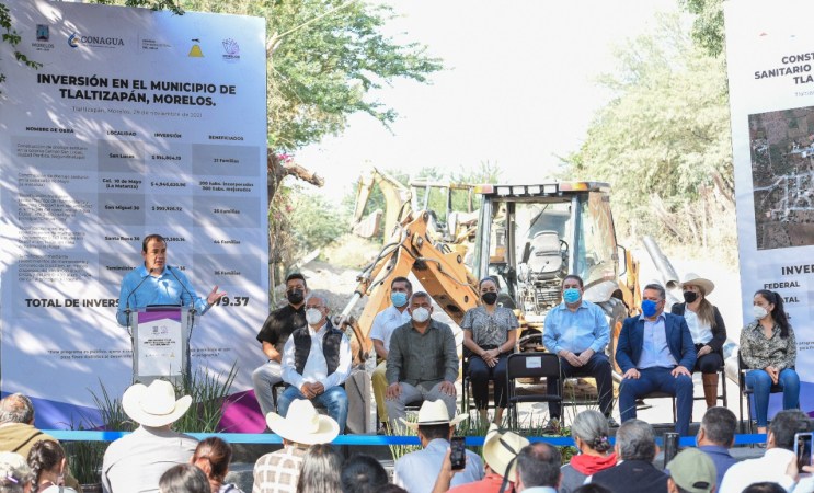 Mejora Cuauhtémoc Blanco infraestructura hidráulica en Tlaltizapán