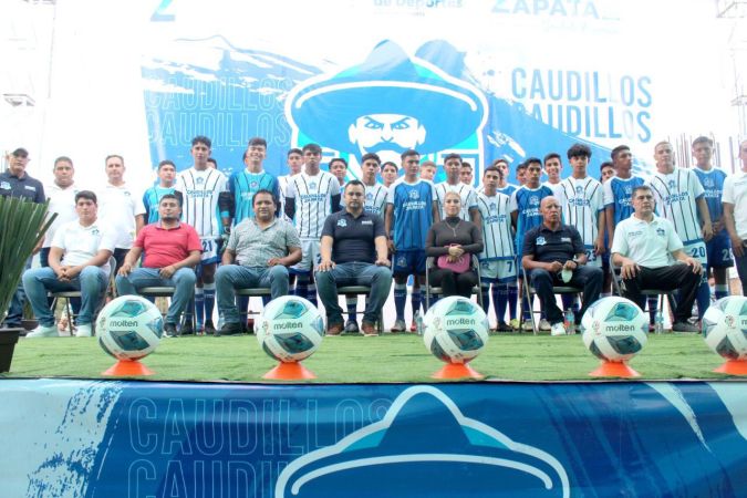 Presenta Ayuntamiento de Emiliano Zapata equipo de fútbol de tercera división «Caudillos FC»