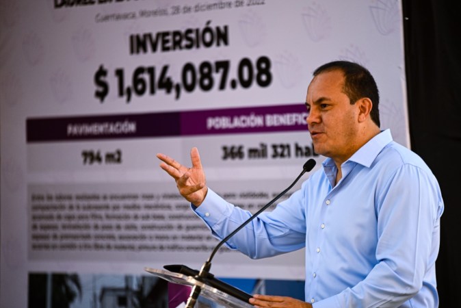 Invierte gobierno de Cuauhtémoc Blanco más de seis millones de pesos en obras de vialidad para Cuernavaca