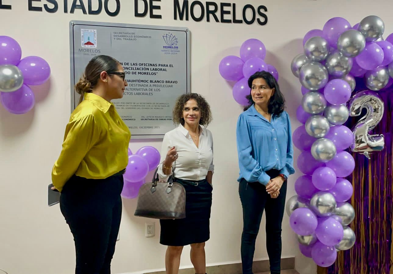 Refrenda Cecilia Rodríguez su compromiso en el cambio de la cultura laboral en Morelos