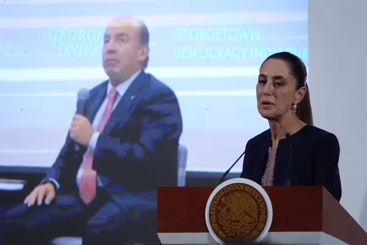 Sheinbaum llama ‘vendepatrias’ a Calderón tras críticas en EUA
